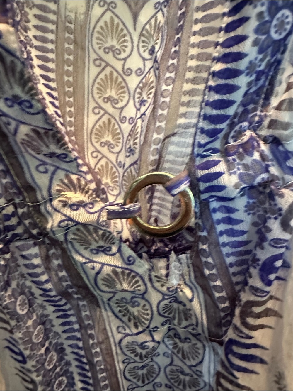Blue Paisley Women's Swim Coverup Tunic - Picture 3 of 4
